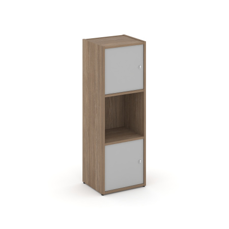 Стеллаж Locker Plus LK.K-001 408x350x1203 (Дуб Аризона | Серый)