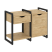 Тумба на регулируемых опорах наборная VR.L-TN-3.O 970x460x719 (Тиквуд Темный/Белый металл)