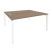 Рабочая станция на П-образном м/к Onix O.MP-D.RS-2.4.7 1580x1475x750 (Тиквуд Темный/Белый Металл)