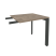 Брифинг-приставка на П-образном м/к Onix O.MP-BR-7 780x720x750 (Тиквуд Светлый/Черный металл)