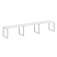 Рабочая станция Metal System Style БО.СМ-3.3 4200x720x750 (Дуб Наварра/Серый металл)