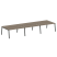 Рабочая станция на 6 рабочих места на А-образном м/к Metal System Style БА.СМ-6.4 4800x1475x750 (Дуб наварра/Серый металл)