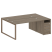 Рабочая станция Metal System Style БО.РС-СТП-2.4 2012x1475x750 (Дуб Наварра/Серый металл)