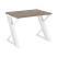 Стол рабочий VR.L-SRZ-1.7 980x720x750 (Тиквуд Темный/Белый металл)