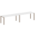 Рабочая станция на 2 раб.места Metal System Style БП.СМ-2.5 3600x720x750 (Дуб Наварра/Серый металл)