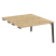 Стол-приставка двойной на деревянных опорах Onix Wood OW.D.SPR-3.8 1380x1635x750 (Тиквуд Светлый/Дуб Темный)