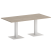 Стол прямоугольный VR.SP-5-180.2 1800x900x750 (Серый/Белый Металл)