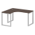 Стол криволинейный левый Metal System Style БО.СА-3 Л 1400x1200x750 (Дуб Наварра/Серый металл)