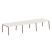 Стол для переговоров (3 столешницы) на А-образном м/к Metal System Style БА.ПРГ-3.3 4200x1235x750 (Дуб наварра/Серый металл)
