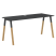 Стол прямой Forta FST 1567 1580x733x670 (Дуб Гамильтон/Черный графит)