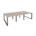 Рабочая станция на О-образном м/к Onix O.MO-D.RS-6.1.7 2940x1475x750 (Тиквуд Темный/Белый Металл)