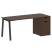 Стол письменный VR.SP-3-178.1.A 1780x720x750 (Серый/Белый Металл)