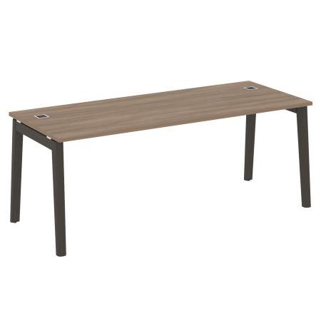 Стол руководителя на деревянных опорах Onix Wood Direct OW.SRR-6.8 1980x800x750 (Дуб Аризона/Дуб Темный)