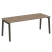 Стол руководителя на деревянных опорах Onix Wood Direct OW.SRR-6.8 1980x800x750 (Тиквуд Темный/Дуб Светлый)