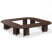 LEGNO Стол переговоров 416х416 (ОРЕХ)