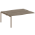 Проходной наборный элемент рабочей станции Metal System Style БП.ПРС-СП-2.5 1800x1475x750 (Дуб Наварра/Серый металл)