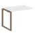 Проходной наборный элемент рабочей станции Metal System Style БО.ПРС-СП-1.1 1000x720x750 (Дуб Наварра/Серый металл)