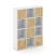 Стеллаж Locker Plus LK.K-006 1188x350x1593 (Дуб Аризона)