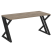 Стол рабочий VR.L-SRZ-4.7 1580x720x750 (Тиквуд Темный/Белый металл)