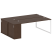 Рабочая станция с шкафом-купе на О-образном м/к Metal System Style БО.РС-СШК-1.5 Т 2210x1475x750 (Дуб наварра/Серый металл)