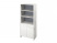 Шкаф для документов полуоткрытый Festus FI-672.G 800x460x1861 (Хромикс Белый/Камень Пьетра Гриджиа черный)