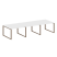 Переговорный стол 3 столешницы Metal System Style БО.ПРГ-3.2 3600x1235x750 (Дуб Наварра/Серый металл)