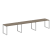 Рабочая станция Metal System Style БО.СМ-3.3 4200x720x750 (Дуб Наварра/Серый металл)