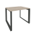 Стол рабочий на О-образном м/к Onix O.MO-SP-1.8 980x800x750 (Тиквуд Темный/Белый Металл)