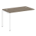 Проходной наборный элемент рабочей станции Metal System Style БП.ПРС-СП-1.2 1200x720x750 (Дуб Наварра/Серый металл)