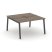 Рабочая станция 2-х сторонняя SN-5A.DRS-021 (980х1632х750) (Тиквуд Светлый/Металл Антрацит)