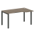 Стол криволинейный правый Metal System Style БП.СА-2 Пр 1400x900x750 (Дуб Наварра/Серый металл)