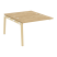 Наборный элемент рабочей станции на деревянных опорах Onix Wood OW.2.NRS-2.7 1180x1475x750 (Тиквуд Светлый/Дуб Темный)
