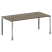 Стол рабочий руководителя на П-обр. м/к БП.СРР-5.9 1800x900x750 (Вяз Благородный/Нерж. Сталь)