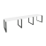 Рабочая станция на О-образном м/к Onix O.MO-RS-3.2.7 3540x720x750 (Тиквуд Темный/Белый Металл)