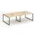 Рабочая станция 2-х сторонняя SN-4O.DRS-051 (1960х1632х750) (Тиквуд Светлый/Металл Антрацит)