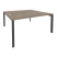 Рабочая станция на П-образном м/к Onix O.MP-D.RS-2.4.8 1580x1635x750 (Тиквуд Темный/Белый Металл)