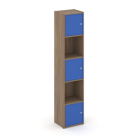 Стеллаж Locker Plus LK.K-007 408x350x1983 (Дуб Аризона | Синий)