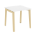 Стол рабочий на деревянных опорах Onix Wood OW.SP-0.8 780x800x750 (Тиквуд Светлый/Дуб Темный)