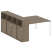 Рабочая станция с опорным шкафом-купе Metal System Style БП.РС-СШК-4.4 2010x2332x1098 (Дуб Наварра/Серый металл)