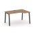 Стол рабочий эргономичный SN-6A.SPA-011(R) (1380х700/980х750) (Тиквуд Светлый/Металл Антрацит)