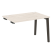 Стол-приставка к опорным элементам на деревянных опорах Onix Wood OW.SPR-2.8 1180x800x750 (Тиквуд Светлый/Дуб Темный)