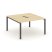 Рабочая станция 2-х сторонняя SN-6P.DRS-001 (980х1232х750) (Тиквуд Светлый/Металл Антрацит)