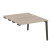 Стол-приставка двойной на деревянных опорах Onix Wood OW.D.SPR-2.7 1180x1475x750 (Тиквуд Светлый/Дуб Темный)