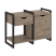 Тумба на регулируемых опорах наборная VR.L-TN-3.O 970x460x719 (Тиквуд Темный/Белый металл)