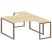 Рабочая станция криволинейная Metal System Style БО.РАС-СА-2.4 1600x2435x750 (Дуб Наварра/Серый металл)