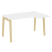 Стол эргономичный правый на деревянных опорах Onix Wood OW.SA-2R 1380x980x750 (Тиквуд Светлый/Дуб Темный)