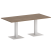 Стол прямоугольный VR.SP-5-180.2 1800x900x750 (Серый/Белый Металл)