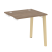 Стол-приставка к опорным элементам на деревянных опорах Onix Wood OW.SPR-0.7 780x720x750 (Тиквуд Светлый/Дуб Темный)