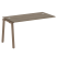 Проходной наборный элемент рабочей станции Metal System Style БА.ПРС-СП-1.3 1400x720x750 (Дуб Наварра/Серый металл)
