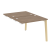 Стол-приставка двойной на деревянных опорах Onix Wood OW.D.SPR-1.7 980x1475x750 (Тиквуд Светлый/Дуб Темный)